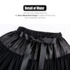 Tmade Women's Tulle Petticoat, Party Tutu Multi-Layer Puffy Cosplay Skirt,