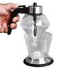 Honey Syrup Dispenser with Stand Multipurpose Honey Jar Clear Glass