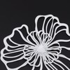 5PCS Metal Flower Wall Decor Iron Wall Art White Green