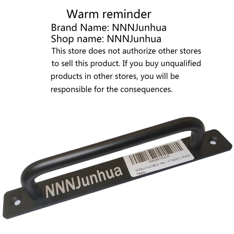 NNNJunhua Metal Heavy Duty Barn Door Handle Flush Long Base