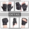 CHROME CRANE TB033 Men's Fingerless Motorcycle Cycling Tactical Drive Leather