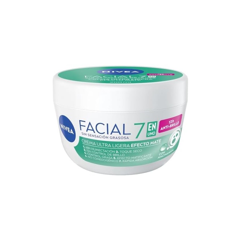 Nivea Facial 7en1 Crema Ultra Ligera Efecto Mate 200ml