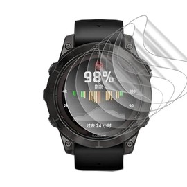 Snailcanfly 5pcs Hydrogel Film Screen Protector for Garmin Fenix 6 / Fenix 6 Pro Smart Watch Flexible HD Transparent TPU Protective Film Ultra-thin Self-Healing Anti scratch Explosion-proof