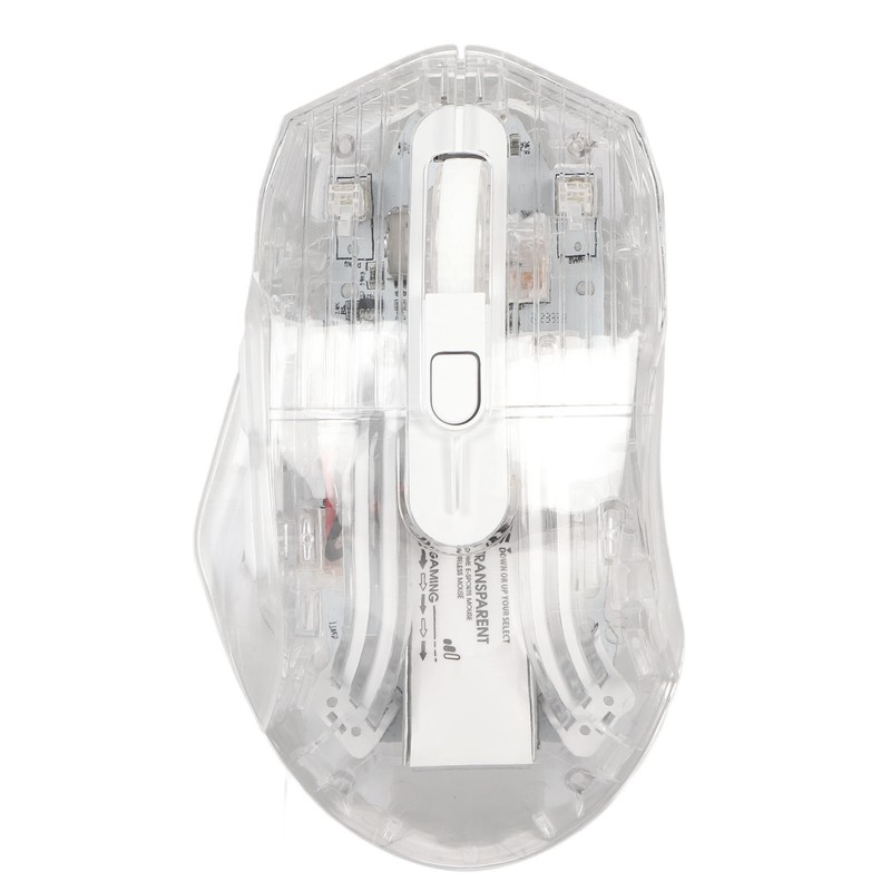 Gaming Mouse 2.4G Wireless Bluetooth Wired USB Transparent 3 Mode