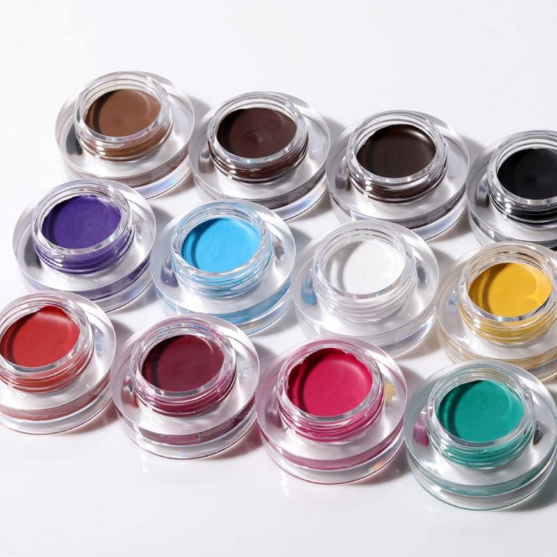 MAEPEOR 12 Colors Eyebrow Pomade Full-pigmented Long Lasting Waterproof Eyebrow