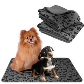 2 Pack Washable Reusable Pee Pads for Dogs | Medium (36" x 31") Bone Print | 100% Waterproof & Extra Absorbent | Large Non-Slip Puppy Pads | Pet Training & Housebreaking
