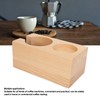 Wooden Coffee Tamper Station Stable Prevent Slip Coffee Tamper Holder