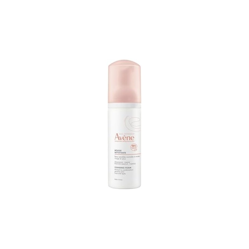AVENE, Espuma Limpiadora Facial, desmaquilla y purifica, piel normal a