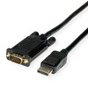 VALUE Kabel DisplayPort-VGA, DP ST - VGA ST, schwarz, 1
