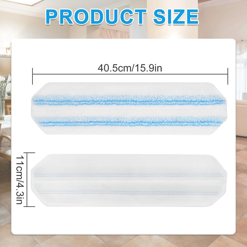 Mop Replacement Pads for Ocedar H2prO Flat Mop, 4 Pack