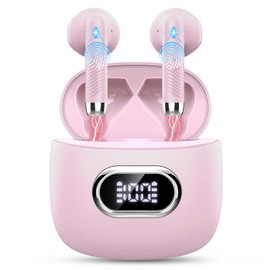 Wireless Earbuds, 4 ENC Noise Cancelling Mic Earphones