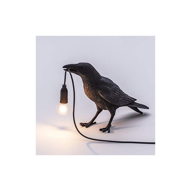 Aooxida Luluckly Raven Light Birds Table Lamps Bedroom Resin Crow