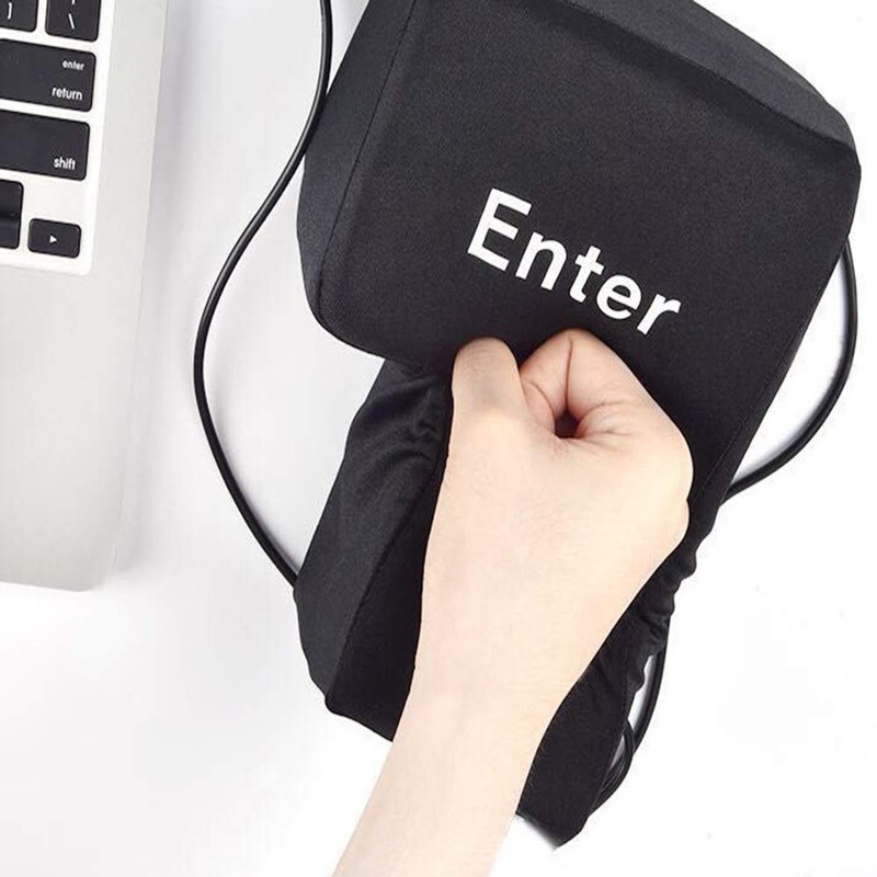 USB cushion, large enter key table cushion, anti-stress, nap pillow