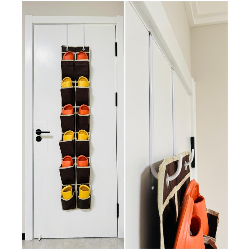 Mars-Rock Over The Door Metal Hooks with Plastic Coating 10"