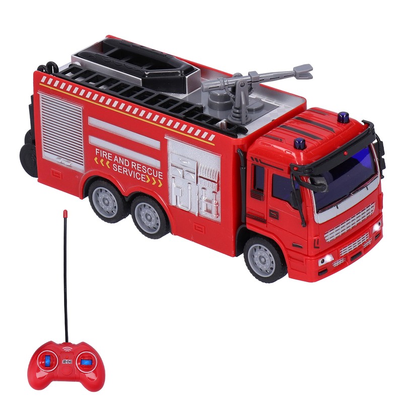 1:30 Fire Fighting Truck Model Remote Control Light Sound Simulation