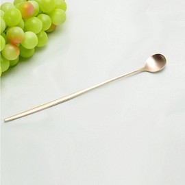 대구백화점 수타미유기방짜유기 놋봄 달 롱 티스푼 Daegu Department Store Handmade Brass Long Teaspoon with Moon Design