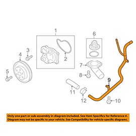 Subaru 14050 AA991, Engine Coolant Bypass Hose