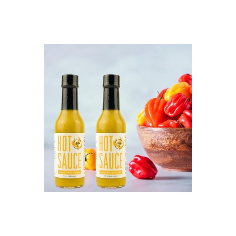 Premium Scotch Bonnet Mustard Sauce - Spicy Gourmet Caribbean Pepper