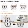 TeamFar Mixing Bowls, Stainless Steel Nesting Salad Bowls with Airtight