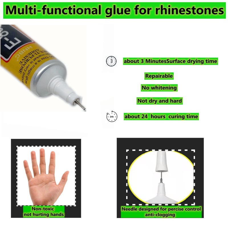 YiJieWZT E-8000 Adhesive Multi-Function Glues,Super Glue Suitable for Phone Screen