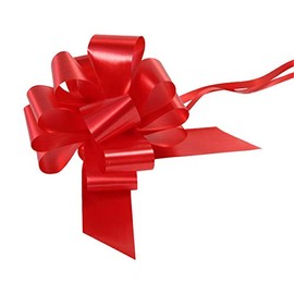 Finishes Touches Party Store 5 Large 50mm Red Pull Bows Valentines Gifts Venue Decorations Flowers
