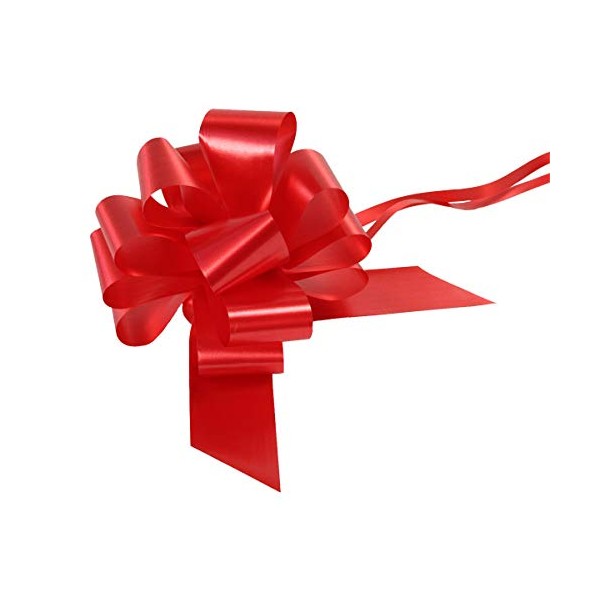 Finishes Touches Party Store 5 Large 50mm Red Pull Bows Valentines Gifts Venue Decorations Flowers