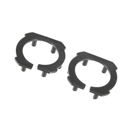 Motoforti H7 LED Headlight Bulb Holder Adapter Socket, Base Holders Clip for Honda CBR 600rr, Plastic, Black, 2pcs