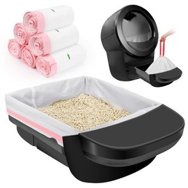 SZEE 120 Pack Litter Robot 4 Waste Bags, Large Drawstring Litter Box Liners, 3 mil Heavy-Duty Liners for Automatic Litter Box