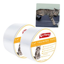 Kopira 2 Piezas Cinta Antiarañazos para Gatos, Tapetede Muebles Antiarañazos para Gatos, Protector de Muebles de Gato Recortable para Sofás, Alfombras, Puertas, Esquinas De Mesas, Mostradores, Paredes
