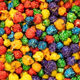 Colby Ridge Gourmet Craft Popped Gluten Free Popcorn Bulk Sized Large Gift Party Bags (Bulk 5 Gal. 80 Cups) (Rainbow)