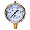 Merrill MFG PGLNL100 0-100 PSI No-Lead Liquid Filled Stainless Steel