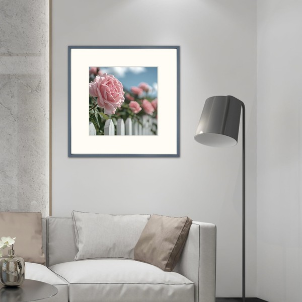 OUZUGIE 16X16 Picture Frame,Display Poster 12X12 With Mat or 16X16