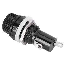 10 Pcs 10A 250V Circuit Board Mount Fuse Holder 5x20mm Screw Cap for Electrical Appliances and Motorcycles