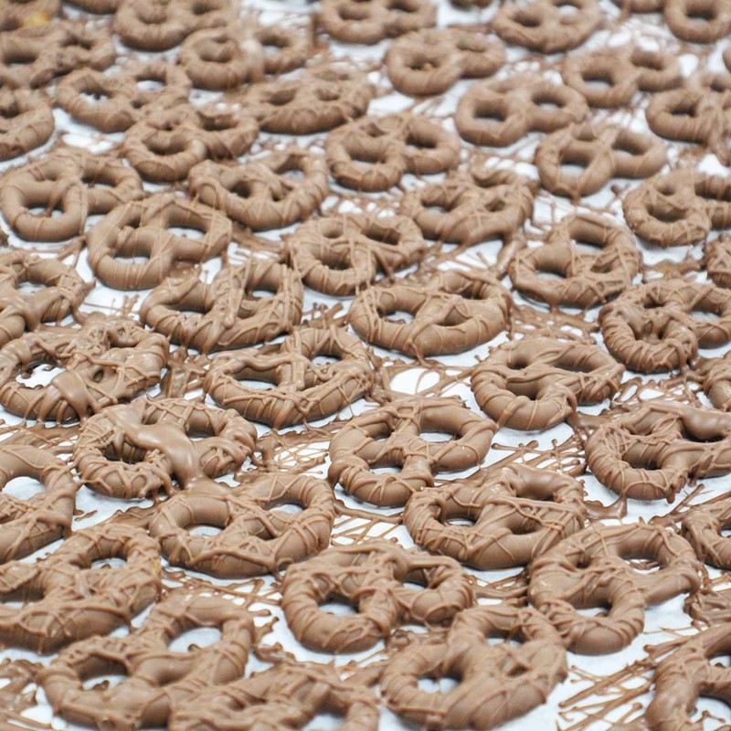 Vermont Nut Free Chocolates Covered Mini Twist Pretzels (Milk Chocolate)