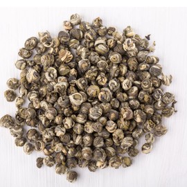 Jasmine Dragon Pearls Loose Leaf Tea | 100% Natural Hand-Rolled Green Tea for Gut Health & Daily Calm - Jasmine Green Tea (100g)