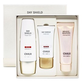 O Hui 오휘 데이쉴드 퍼펙트 선 50ml+30ml 기획-레드/블랙 Ohui Day Shield Perfect Sun 50ml+30ml Special Set - Red/Black