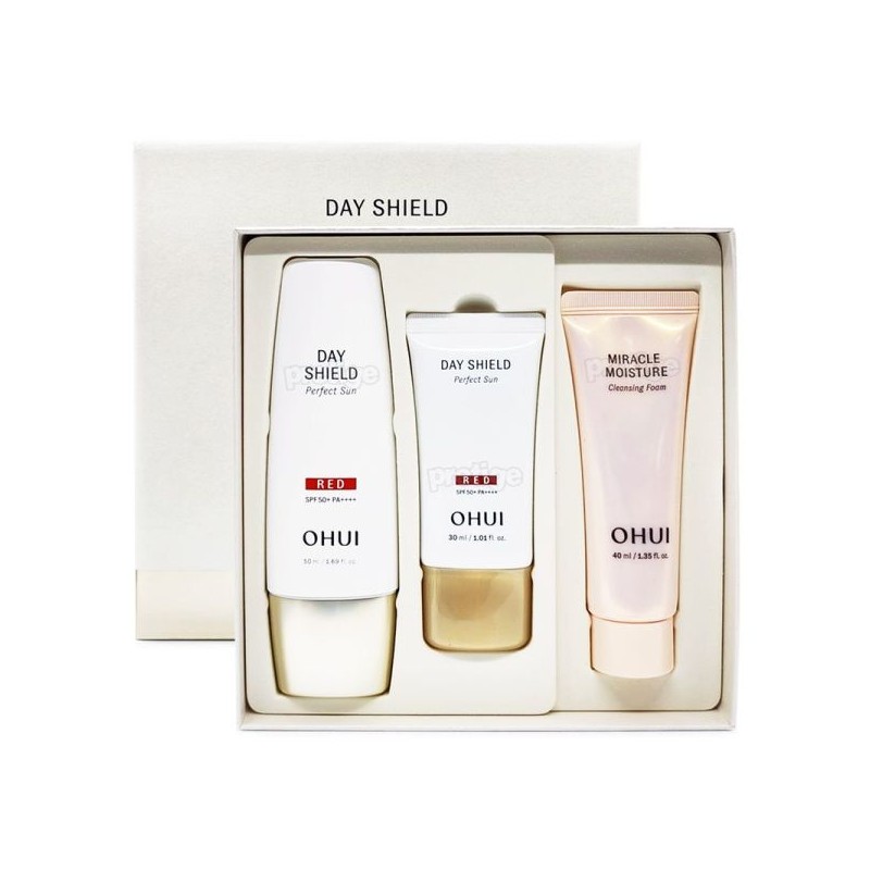 O Hui 오휘 데이쉴드 퍼펙트 선 50ml+30ml 기획-레드/블랙 Ohui Day
