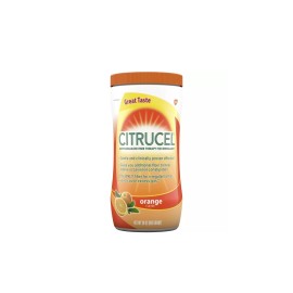 Citrucel Fiber Therapy Powder for Occasional Constipation Relief Orange 30. Oz