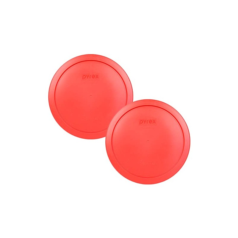 Pyrex 7402-PC 6/7-Cup Red Food Storage Replacement Lids - 2