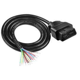 XMSJSIY OBD OBD2 Extension Cable Pigtail Wire OBD-II 16 Pin Male Connector Open End Bare Wire Diagnostic Cord for Vehicle DIY -1M/3.28FT