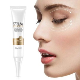 CeFoney Snail Eye Cream Moisturising Under-Eye Cream Against Wrinkles Puffy Eyes Dark Circles Eye Pockets Fine Lines Removal Eye Serum Essence Natural Snail Secretes