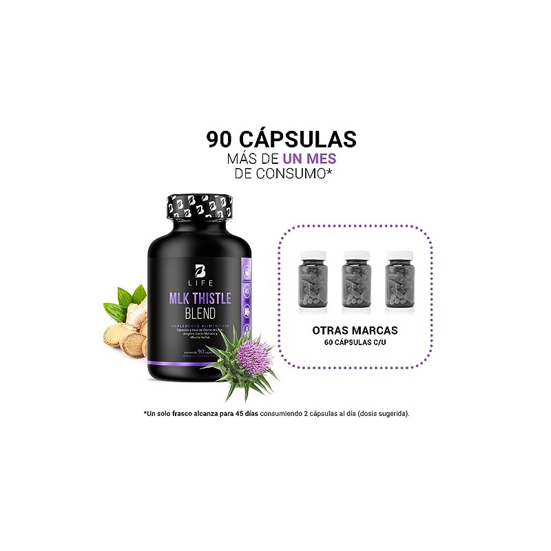 Life Mezcla Herbal Cardo Mariano Cápsulas