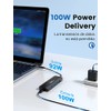 dockteck Hub USB C 4K 60Hz, Adaptador multipuerto USB C