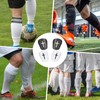 WADY Black and White Cross Protective Soccer Shin Pads Mini