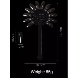 Mouyic Muestrario Flor De Aro Acrílicas Gel Esmalte Con 120 Uñas