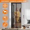 Magnetic Screen Door for Tall Doors, Durable Mesh with Magnetic
