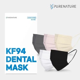 KF94덴탈마스크 국산 덴탈형 숨쉬기편한 일회용마스크 개별포장 30매 대형 검정색 KF94 Dental Mask Made in Korea Dental-Type Breathable Disposable Mask Individually Packed 30 Sheets Large Black
