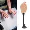 Nail Training Practice Hand Professional Bendable Silicone Female Mannequin Hand