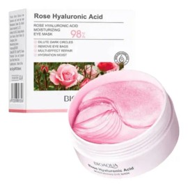 Parches Cuidado Facial Ojeras Bioaqua Rosas Acido Hialuronic                                                                                          