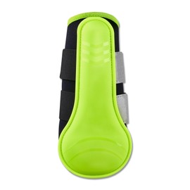 Marengos - Reflex Gaiters for Horses (Set of 2) | Reflective Horse Gaiters | Dressage Gaiters & Terrain Gaiters | Soft Inner Material | Horse Leg Protection in Neon Yellow | Size L